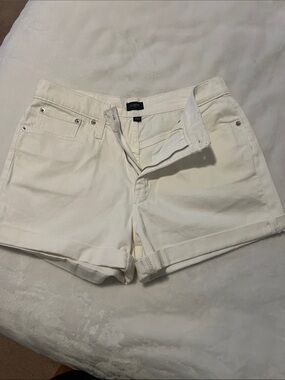 J. Crew Cream Rolled-Hem Women's Denim Shorts